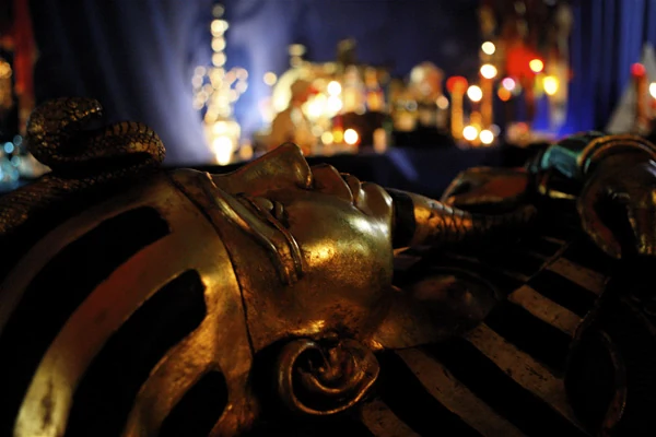 A richly detailed themed event environment
